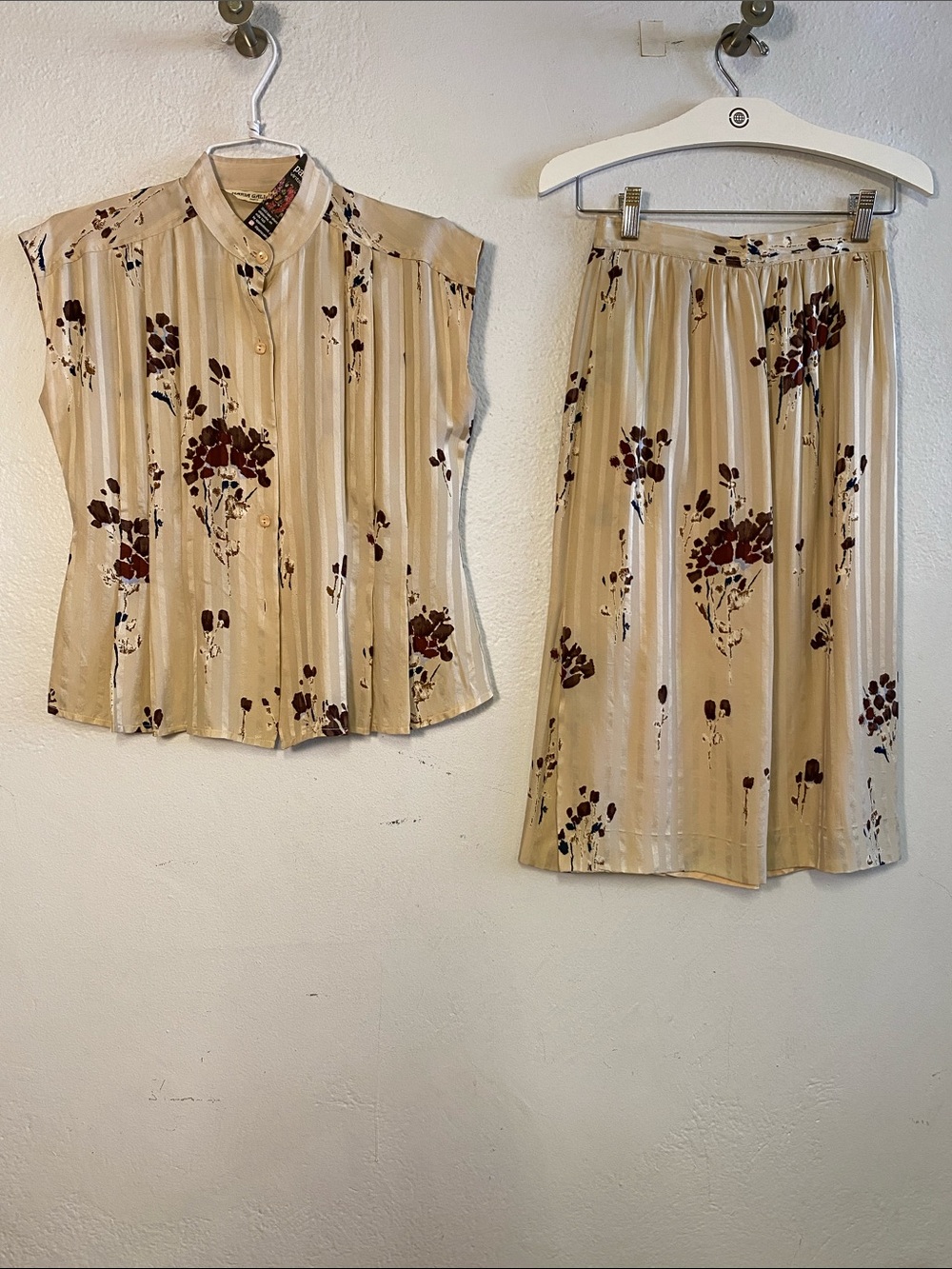 Beige Skirt Set